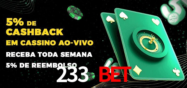 Promoções do cassino ao Vivo 233 Bet